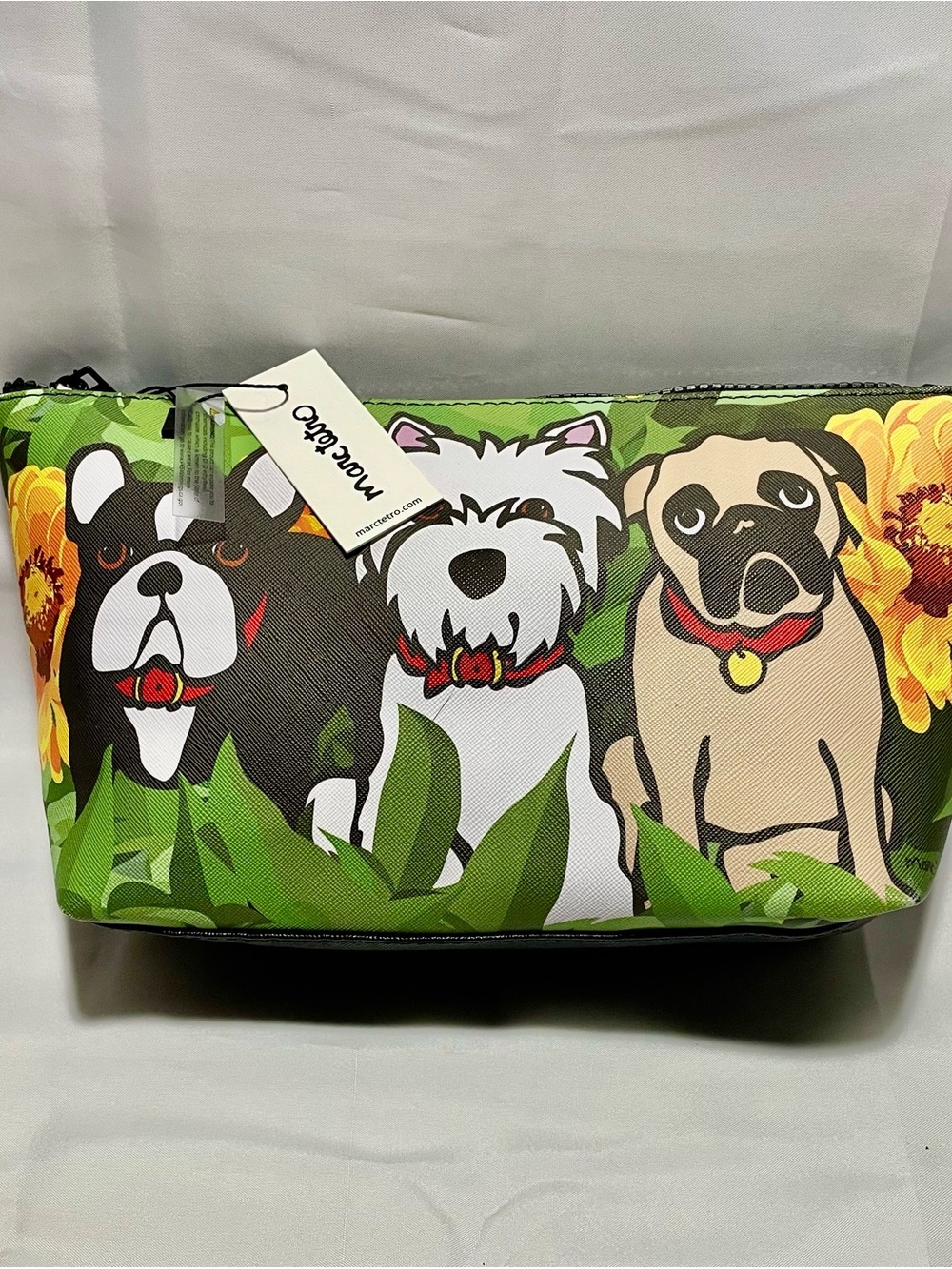 Marc Tetro Dog Trio Cosmetic Bag/Pouch, NWT